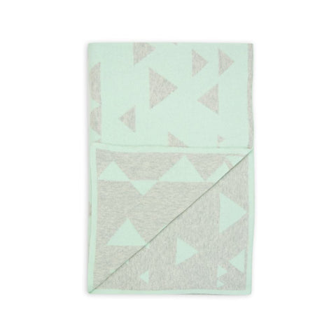 THE LITTLE LINEN COTTON COT KNIT BLANKET SEGA