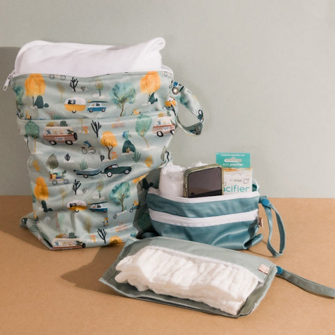 Reusable Wipes Bag - Sage