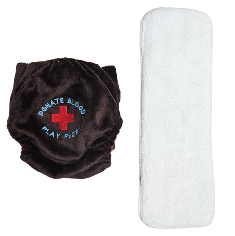 BeBops Reusable cloth Nappy DARKGREY