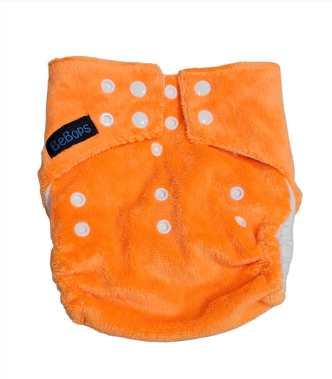 BeBops Reusable cloth Nappy :ORANGE
