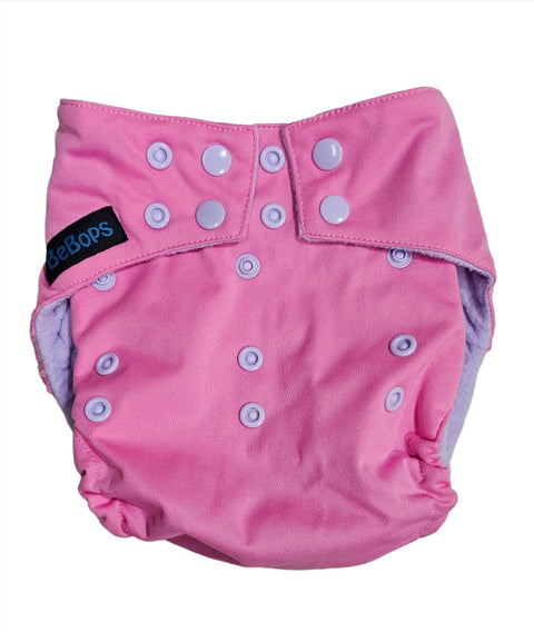 BeBops Reusable cloth Nappy :Light Pink