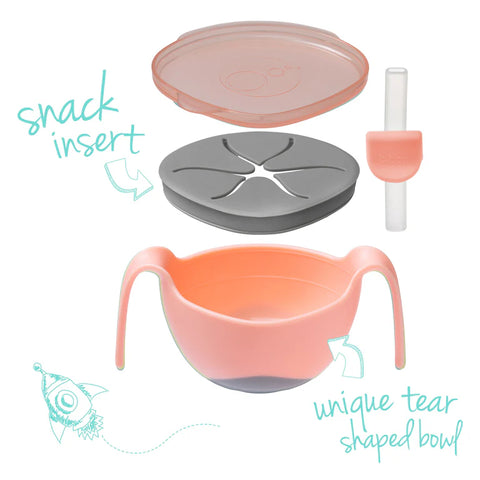 b.box bowl + straw- tutti frutti