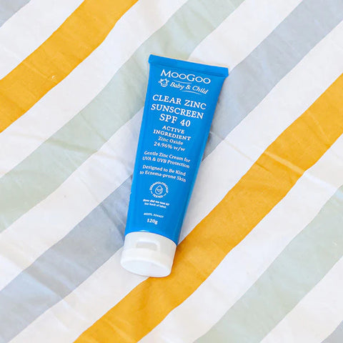 MooGoo Baby Clear Zinc Sunscreen SPF 40 120g