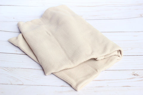 waffle knit cotton snuggle blanket
