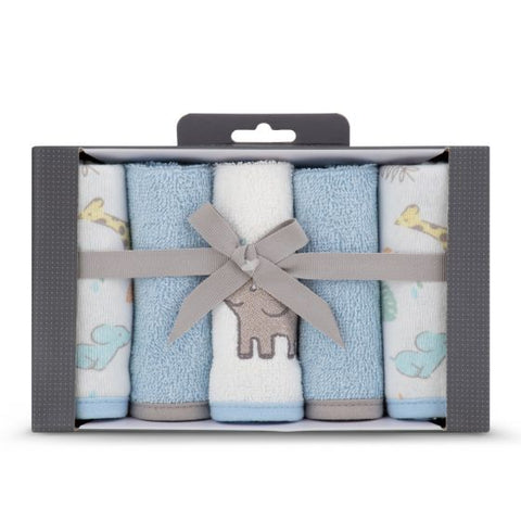 Little Linen Towelling Washer 5Pk
