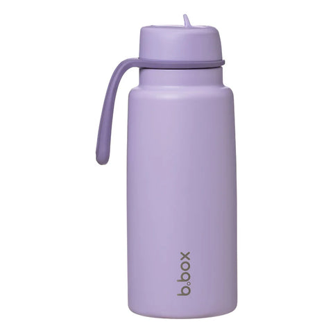 B Box Insulated Flip Top 1 Litre Bottle- lilac love