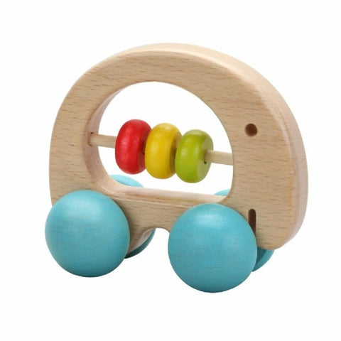 CLASSIC WORLD PULL TOY: ELEPHANT RATTLE

Introduce your little ones to the world of these great, grey, harmless wonders with this safe and non-toxic, fun, colourful and interactive beech wood elephant - the perfect rattle for infants, and interactive push