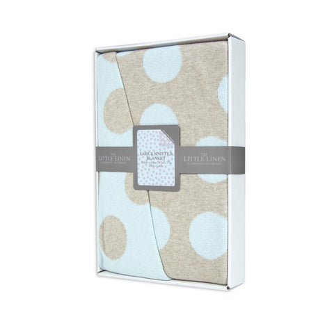 THE LITTLE LINEN COTTON COT KNIT BLANKET WINDSOR