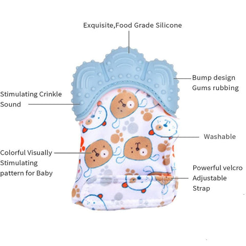 BABY SILICON TEETHING GLOVES