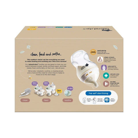 8 Piece Tommee Tippee Natural Start Newborn Starter Set