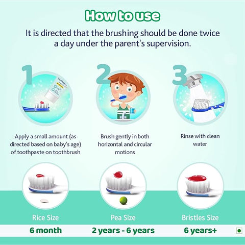 Chicco Mild Mint Flavour 6Y+ Kids, Preservative Free Toothpaste  (70 g)