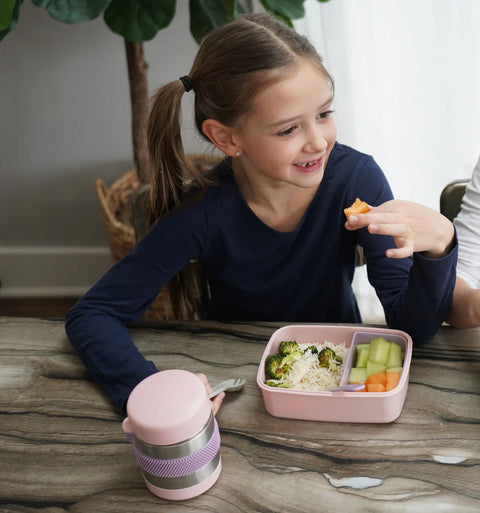 MELII INSULATED FOOD JAR 30OML PINK -PURPLE