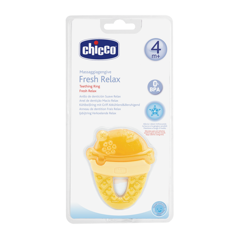 Chicco Fresh Relax Teether - Yellow Ice Cream