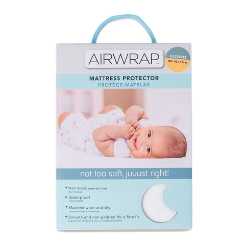 THE LITTLE LINEN AIRWRAP MATTRESS PROTECTOR - BASSINET