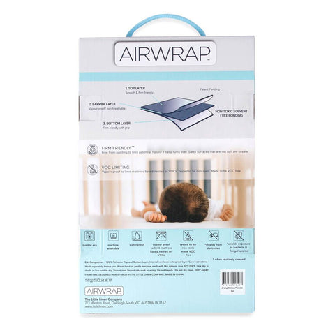 THE LITTLE LINEN AIRWRAP MATTRESS PROTECTOR - BASSINET