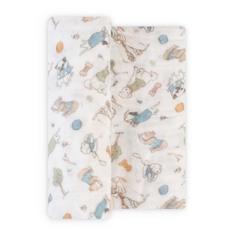 LITTLE LINEN MUSLIN WRAP 1PK- BARKLIFE DOG
