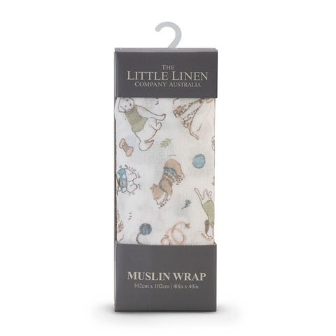 LITTLE LINEN MUSLIN WRAP 1PK- BARKLIFE DOG