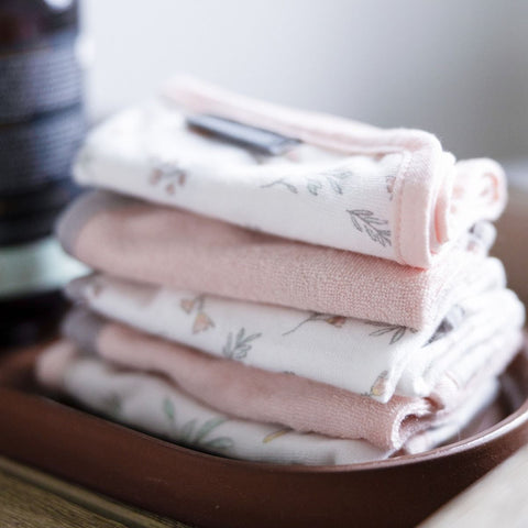 LITTLE LINEN TOWELLING WASHER 6PK - FACE WASH CLOTH