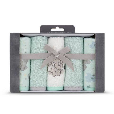 Little Linen Towelling Washer 5Pk