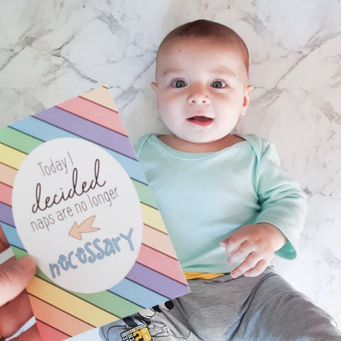 Rainbow Baby Milestone Cards