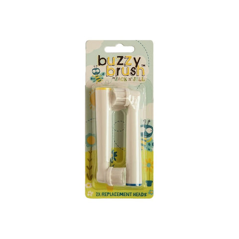 Jack N’ Jill Buzzy Brush Replacement Head 2-Pack