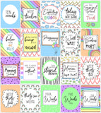 Rainbow Baby Pregnancy Milestone Cards