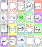 Rainbow Baby Pregnancy Milestone Cards
