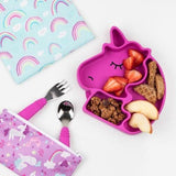 Silicone Grip Dish - Unicorn